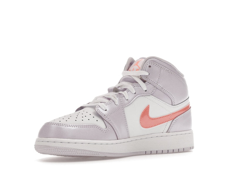 Jordan 1 Mid SE Barely Grape Iridescent Swoosh (GS)