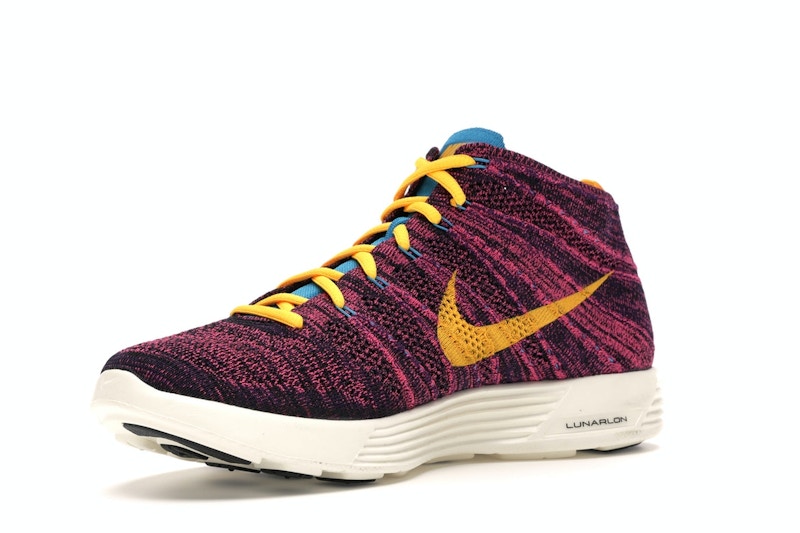 Nike Lunar Flyknit Chukka Grand Purple Laser Orange