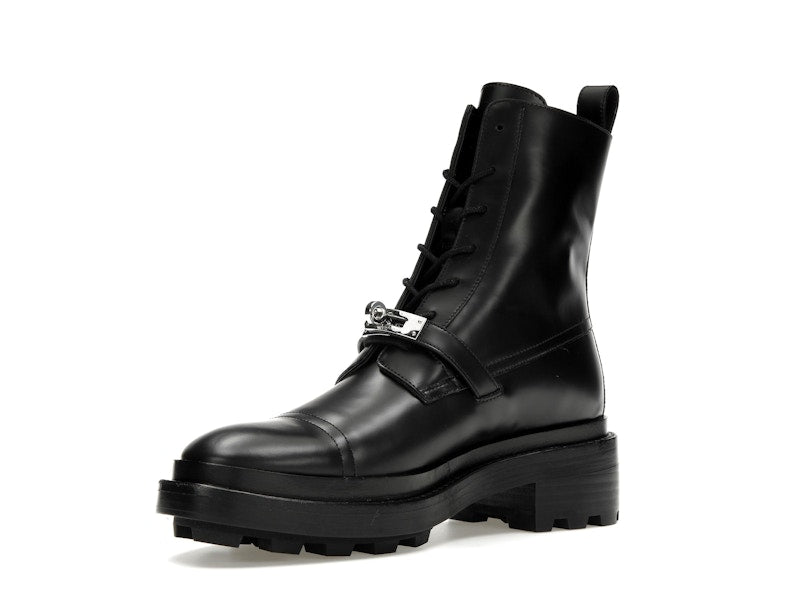 Hermes Funk Ankle Boot Noir Calfskin Leather