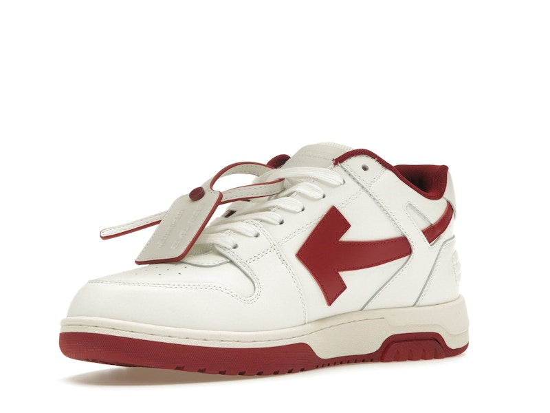 OFF-WHITE Out Of Office OOO Low Tops White Red White Tag