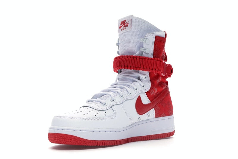 Nike SF Air Force 1 High White University Red