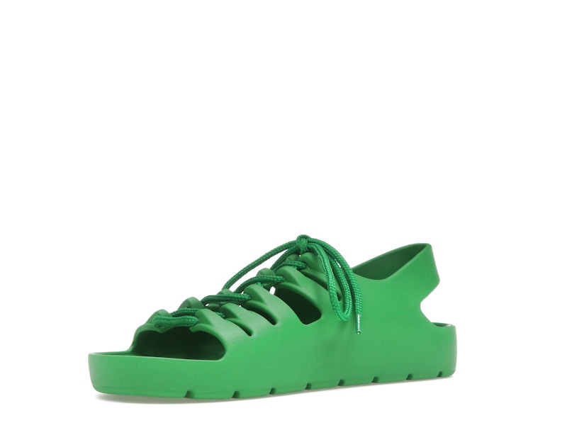 Bottega Veneta Jelly Lace Up Sandal Green (Women's)