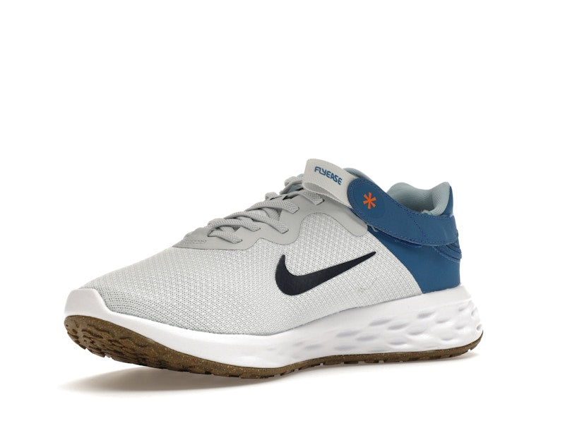 Nike Revolution 6 FlyEase Next Nature Pure Platinum Dark Marina Blue