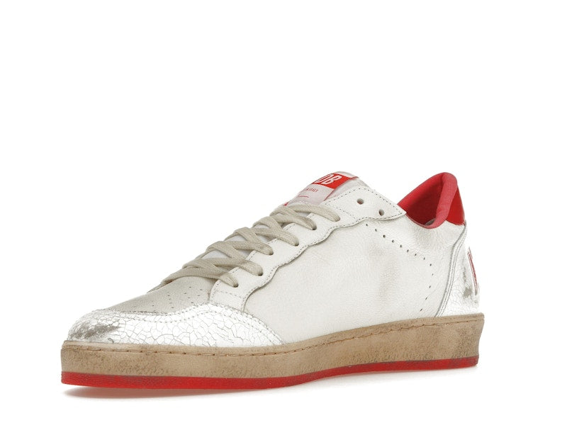 Golden Goose Ball-Star Low White Red