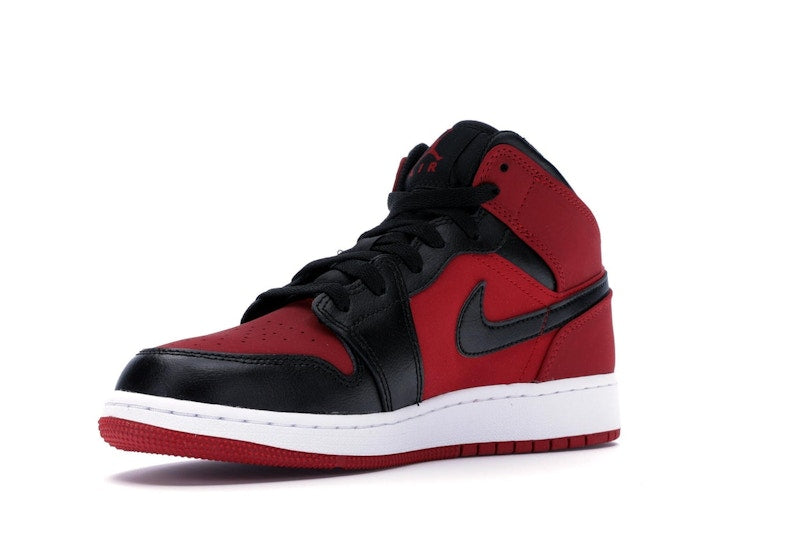Jordan 1 Mid Gym Red Black (GS)