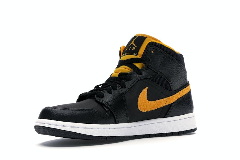 Jordan 1 Mid Black University Gold
