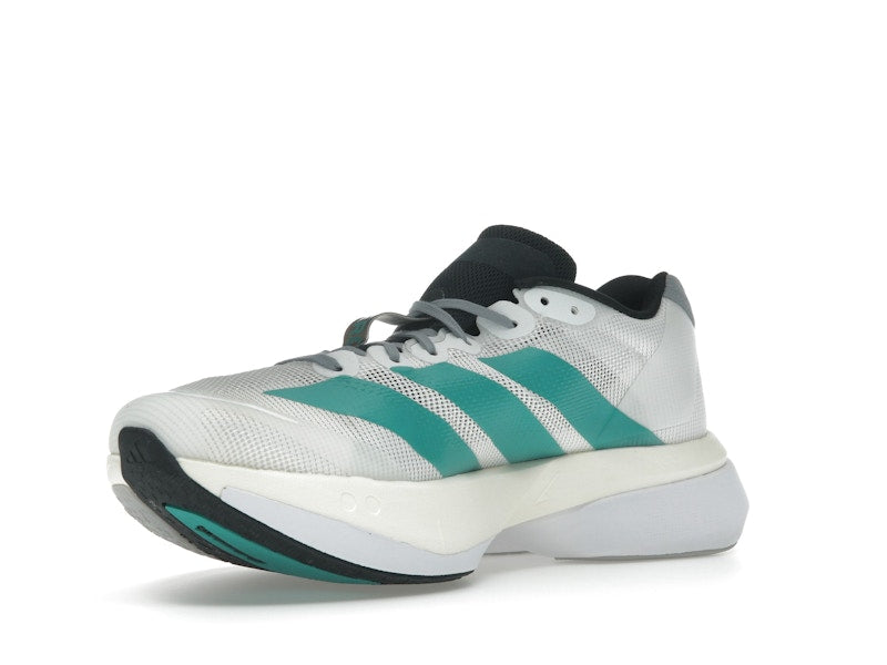 adidas Adizero Boston 13 White Pure Teal