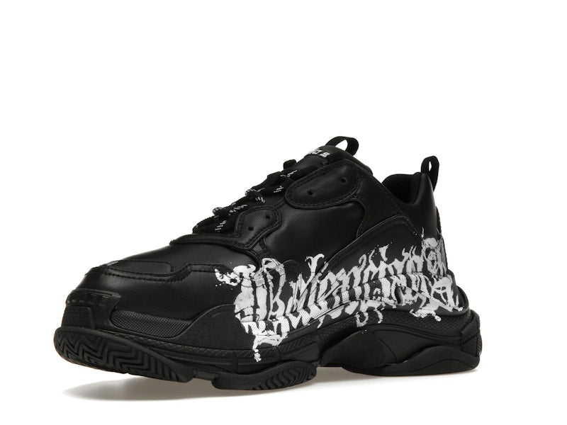 Balenciaga Triple S DIY Metal Artwork Black