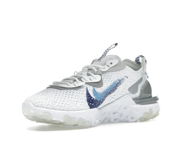 Nike React Vision White Double Blue Swoosh