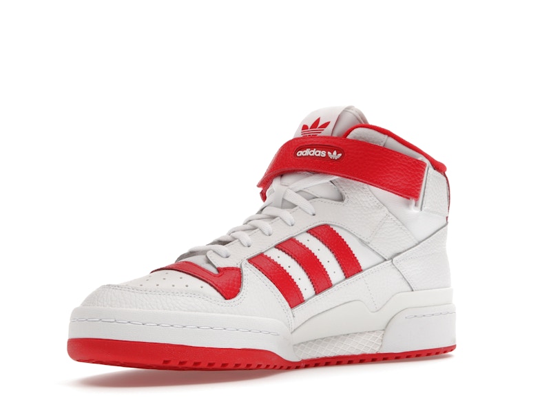 adidas Forum Mid Cloud White Vivid Red