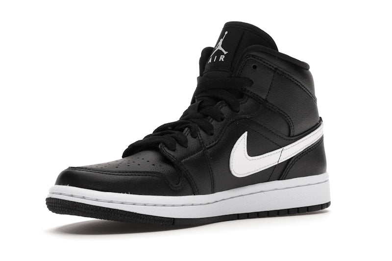 Jordan 1 Mid Black White (Women's)