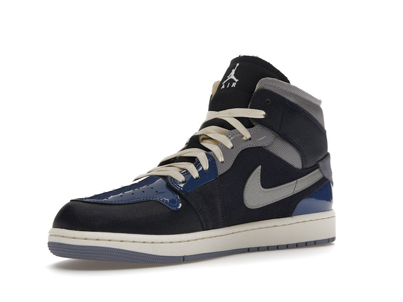 Jordan 1 Mid SE Craft Obsidian French Blue Ashen Slate White