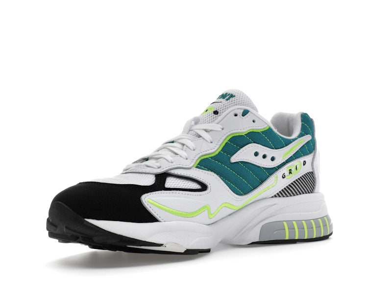 Saucony 3D Grid Hurricane White Green Lime