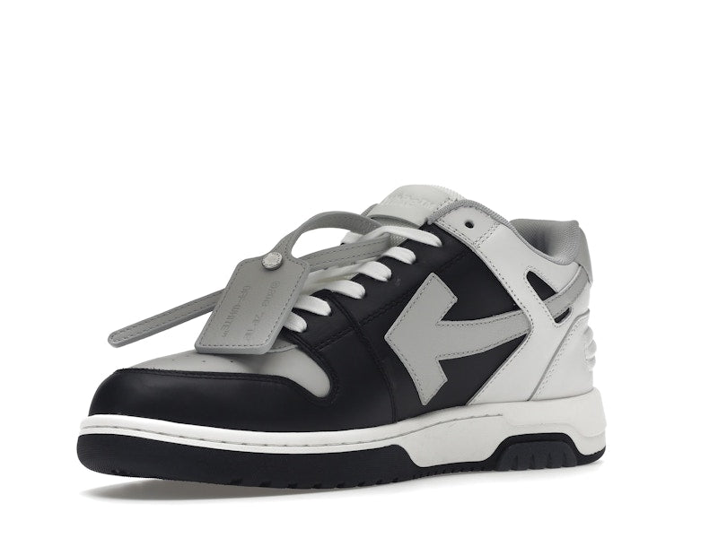 OFF-WHITE Out Of Office OOO Low Tops Light Grey Black
