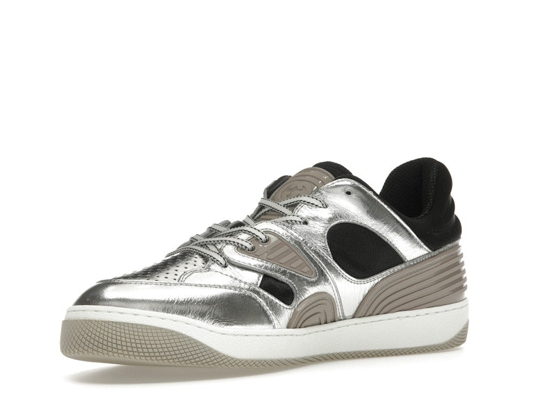 Gucci Basket Low Silver Black