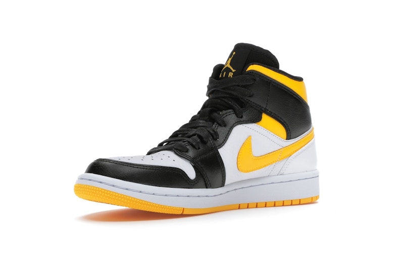 Jordan 1 Mid Laser Orange Black (Women's)