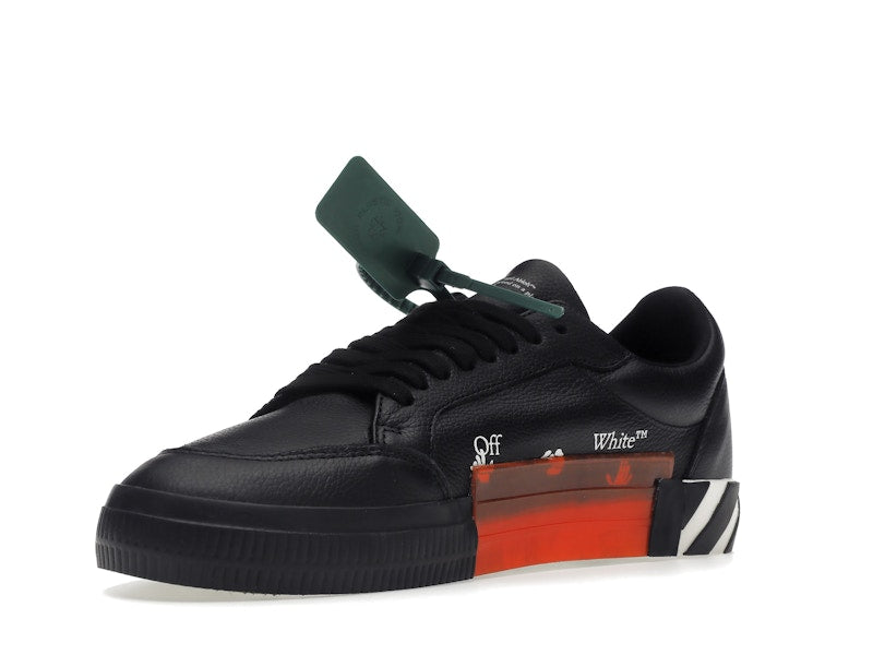 OFF-WHITE Vulc Low Leather Black White SS22