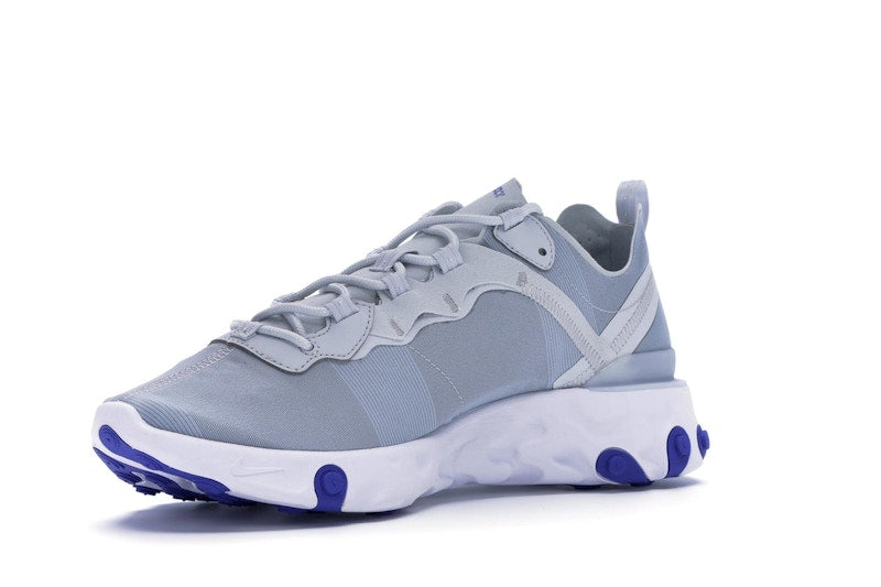 Nike React Element 55 Pure Platinum Racer Blue