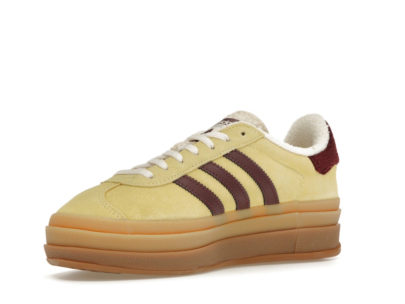 adidas Gazelle Bold Almost Yellow Maroon (Women's)