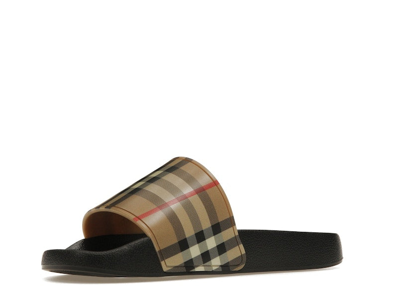 Burberry Check Print Slides Archive Beige (Women's)