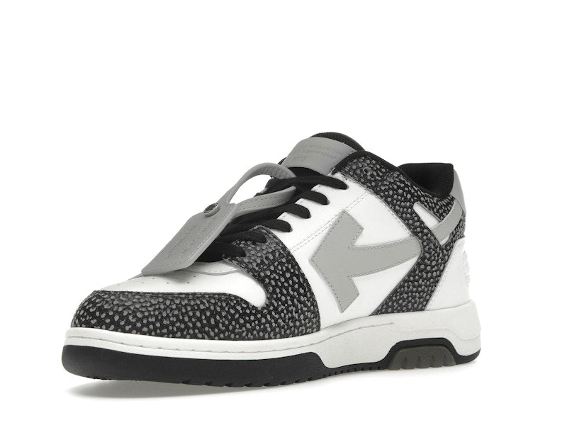 OFF-WHITE Out Of Office OOO Low Tops Black Grey with Dots