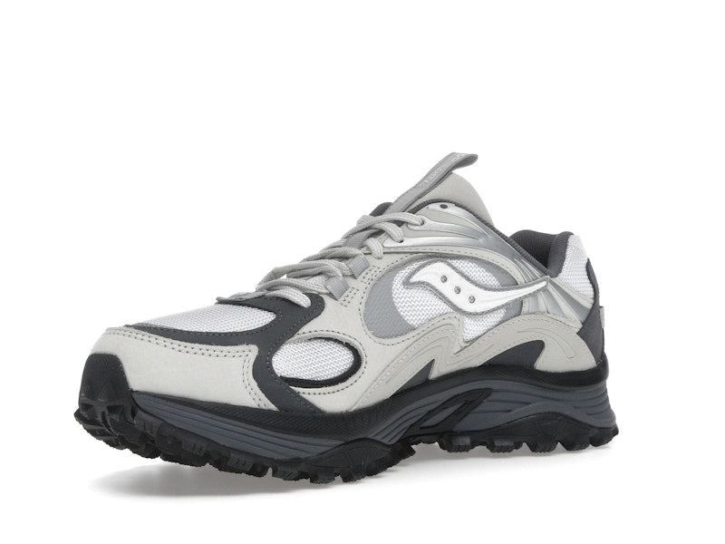 Saucony Grid Aura X Grey Pack White