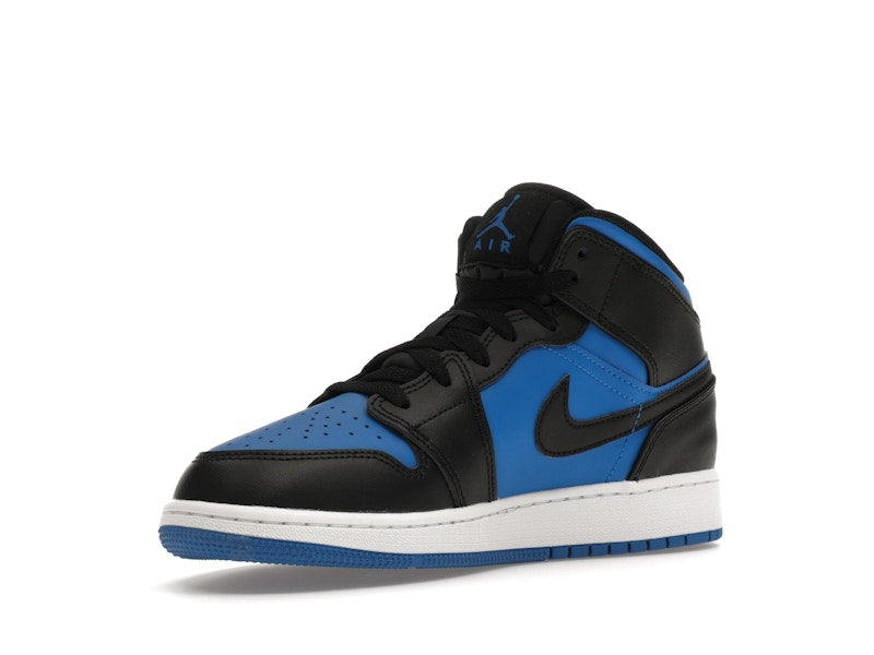 Jordan 1 Mid Black Royal Blue (GS)