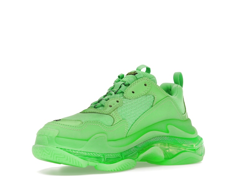 Balenciaga Triple S Soft Neon Green Clear Sole (Women's)