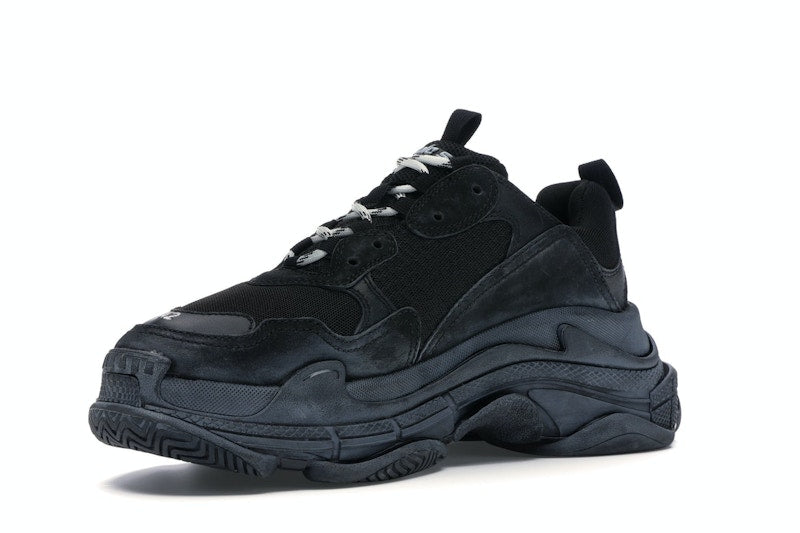 Balenciaga Triple S Triple Black (2018 Reissue) (Pre-Distressed)
