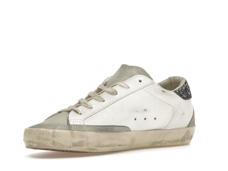 Golden Goose Super-Star White Dark Grey Glitter (Women's)