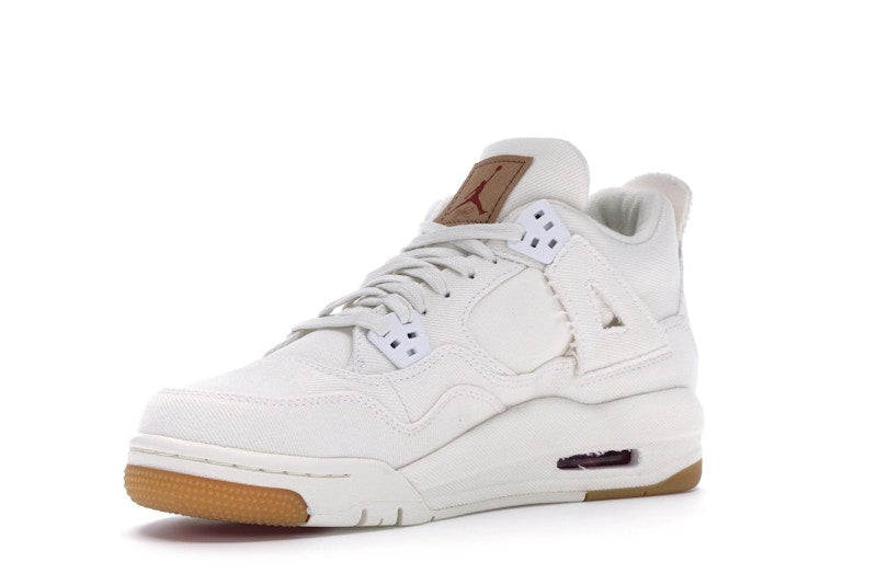 Jordan 4 Retro Levi's White (GS) (Blank Tag)