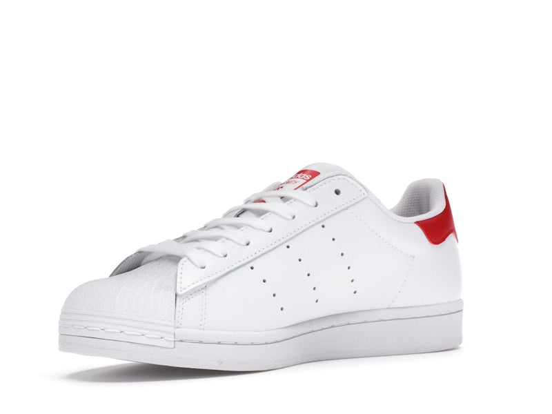adidas Superstan White Scarlet