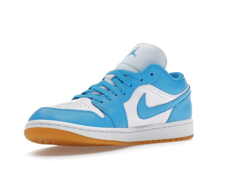 Jordan 1 Low White Gum Light Brown Dark Powder Blue (Women's)
