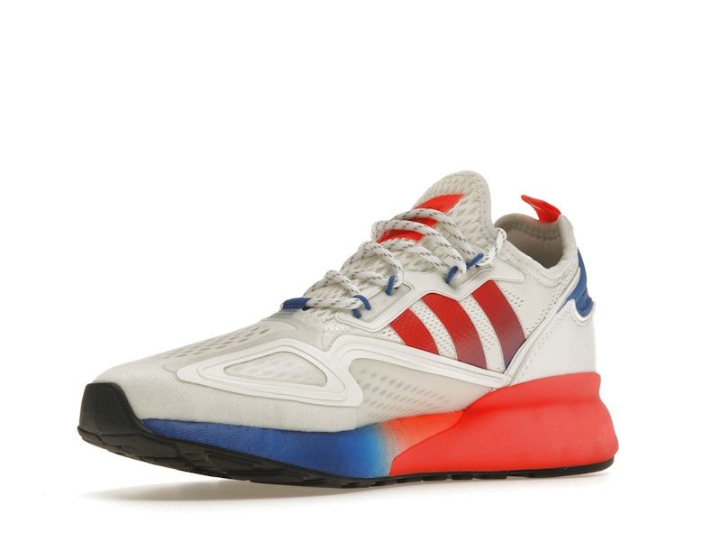 adidas ZX 2K Boost White Solar Red Blue