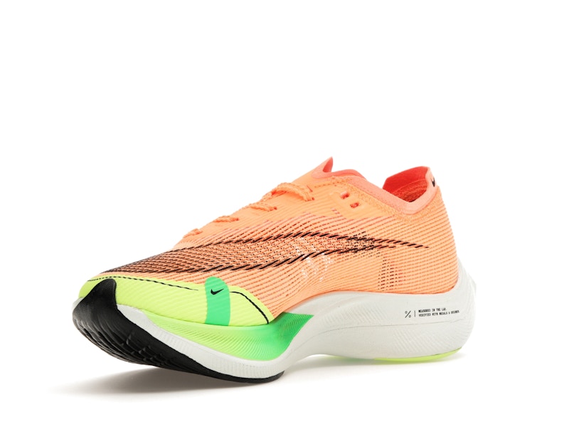 Nike ZoomX Vaporfly Next% 2 Peach Cream Green Shock (Women's)