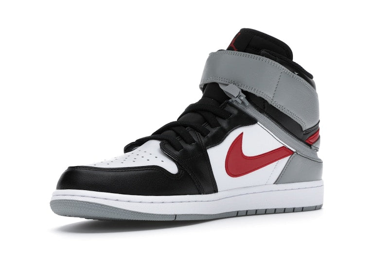 Jordan 1 High FlyEase Black Particle Grey Gym Red