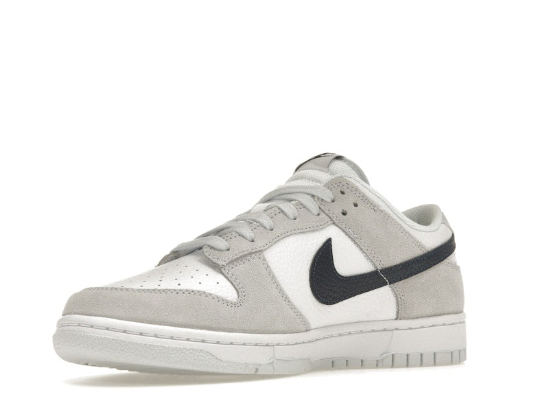 Nike Dunk Low White Grey Navy Aqua Mini Swoosh