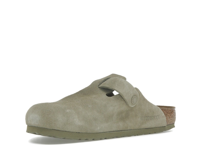 Birkenstock Boston Suede Faded Khaki