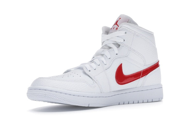 Jordan 1 Mid White University Red (Women's)