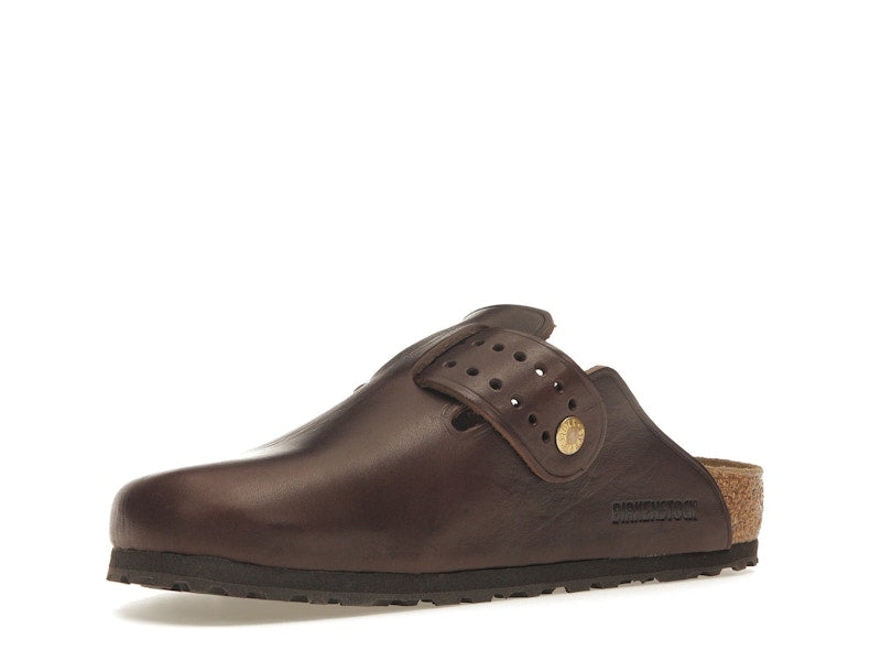 Birkenstock Boston Bold Leather Roast Brown