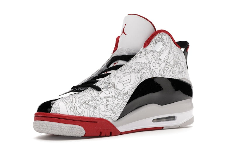 Jordan Dub Zero White Varsity Red