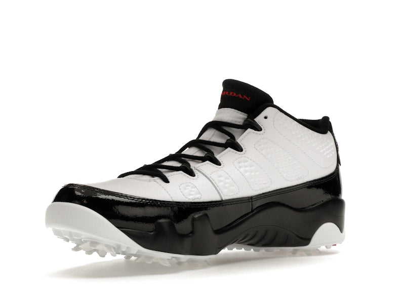 Jordan 9 Retro Low Golf White Black True Red