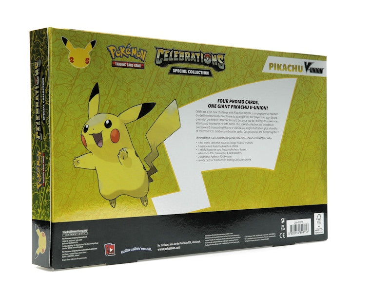 Pokémon TCG 25th Anniversary Celebrations Pikachu V Union Special Collection Box