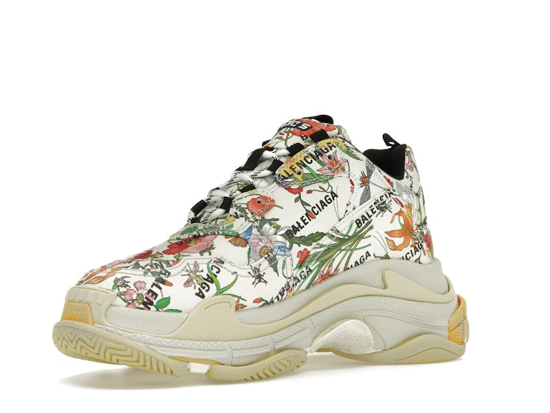 Gucci x Balenciaga The Hacker Project Triple S Flora Print