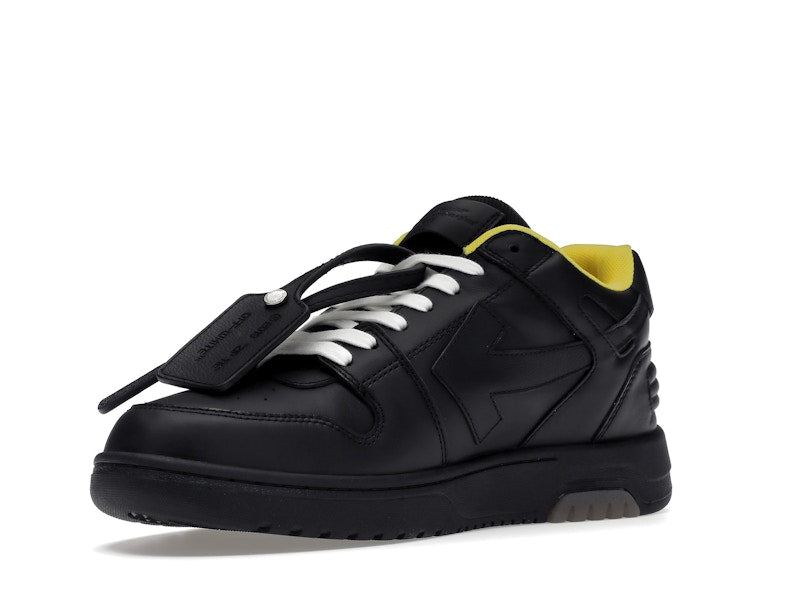 OFF-WHITE Out Of Office "OOO" Low Tops For Walking Black Yellow