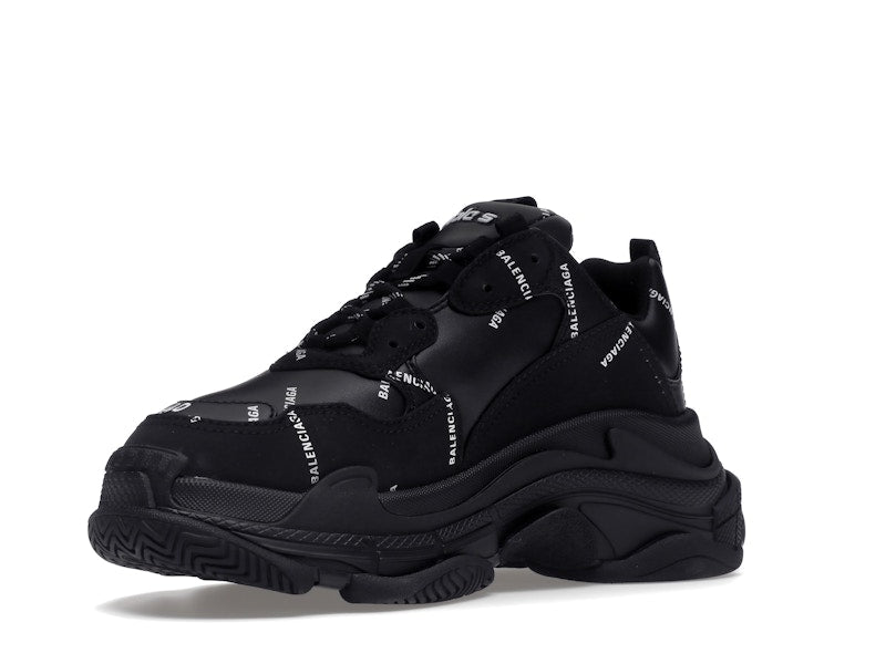 Balenciaga Triple S Black Logo (Women's)