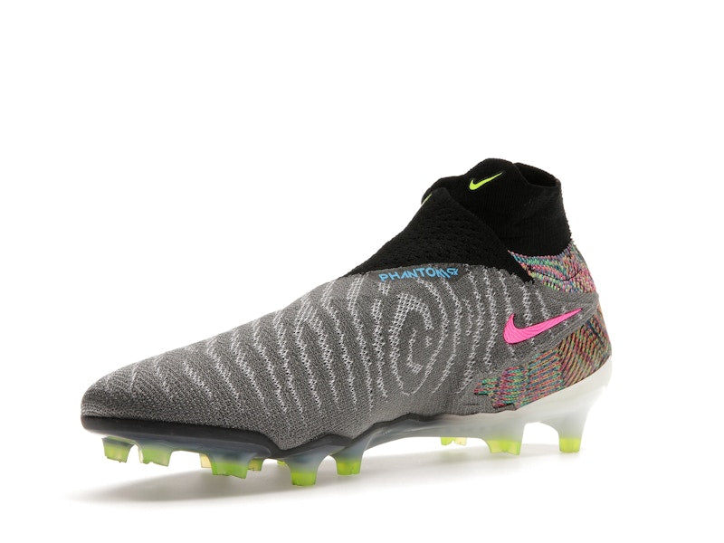 Nike Gripknit Phantom GX Elite Dynamic Fit Fusion FG Black White Blue Glow Volt