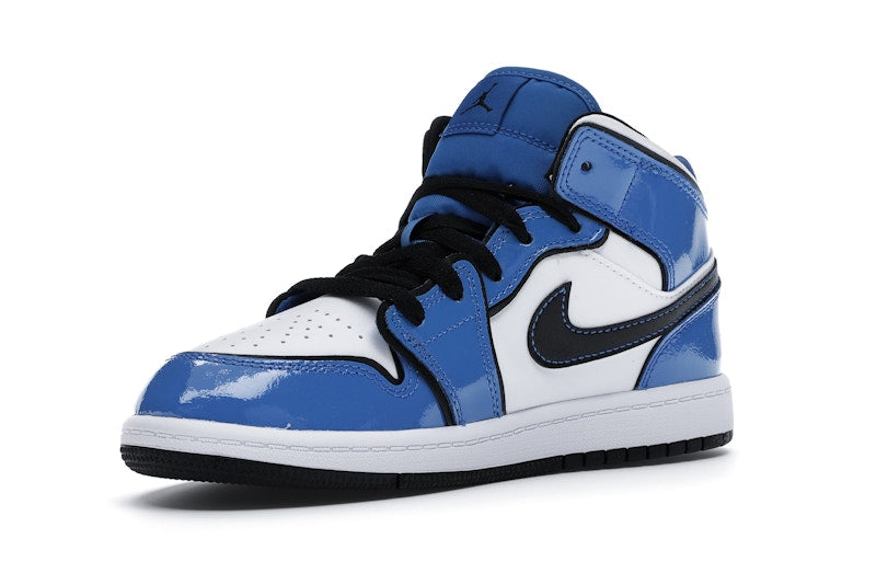 Jordan 1 Mid Signal Blue (PS)