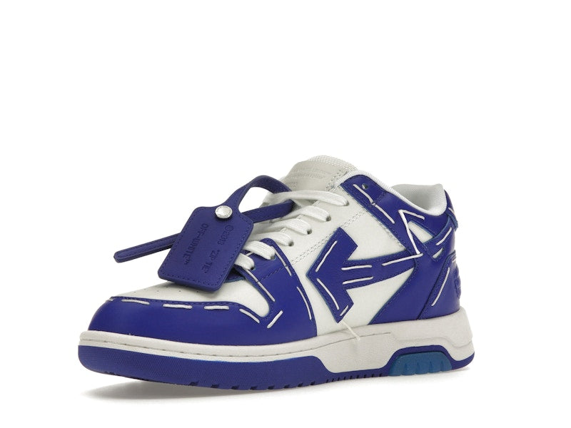 OFF-WHITE Out Of Office Sartorial Stitching White Dark Blue (Women's)