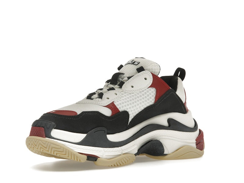 Balenciaga Triple S White Black Crimson